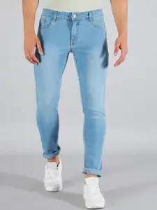 STUDIO NEXX Slim Fit Mildly Distressed Stretchable Cotton Jeans