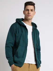 Dennis Lingo Zipper Hooded Front-Open Sweatshirt