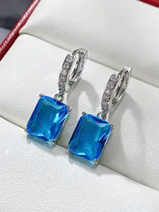 Jewels Galaxy Silver-Plated Drop Earrings