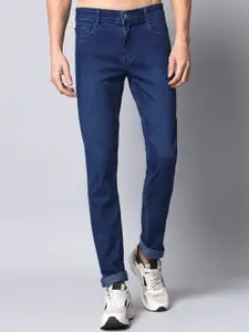 STUDIO NEXX Men Slim Fit Mid-Rise Light Fade Stretchable Jeans