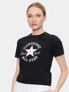 Converse Typography Chuck Printed Slim Fit Cotton T-shirt