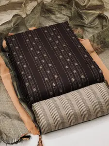 KALINI Woven Design Unstitched Dress Material