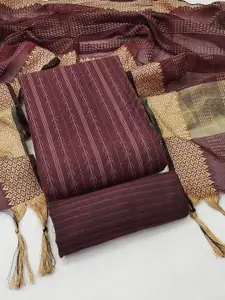 KALINI Woven Design Unstitched Dress Material