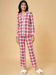 Dreamz by Pantaloons Checked Night Suit
