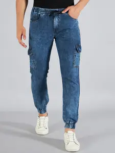 STUDIO NEXX Men Mid-Rise Clean Look Cotton Jogger Jeans