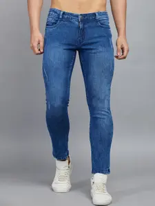 STUDIO NEXX Men Slim Fit Low Distress Light Fade Stretchable Jeans