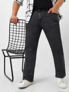 Urbano Plus Men Straight Fit Heavy Fade Stretchable Jeans
