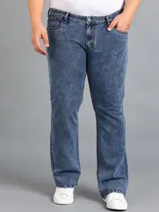 Urbano Plus Men Bootcut Mid-Rise Light Fade Cotton Stretchable Jeans