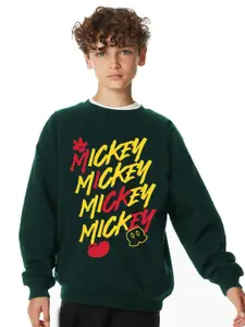 KINSEY Boys Mickey Mouse Printed Fleece Sweatshirt