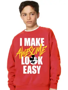 KINSEY Boys Mickey Mouse Printed Fleece Sweatshirt