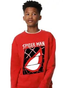 KINSEY Boys Spider-Man Printed Fleece Sweatshirt