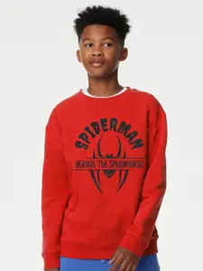 KINSEY Boys Spider-Man Printed Fleece Sweatshirt