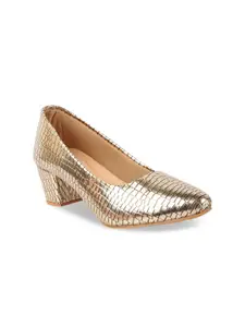 stylzrepublic Embellished Block Pumps