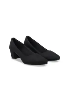 stylzrepublic Girls Pointed Toe Work Block Pumps