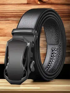 The Roadster Lifestyle Co. Men Black Vegan Leather Belt