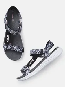 AMP Women Printed Open Toe Flats