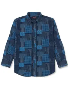 Gini and Jony Boys Opaque Checked Casual Shirt