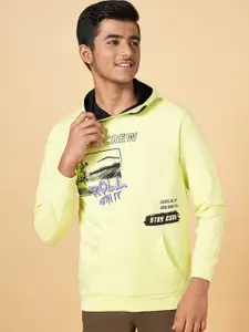 Coolsters by Pantaloons Boys Printed Hooded Cotton Sweatshirt