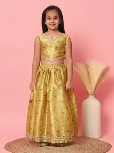 Readiprint Girls Printed Ready to Wear Lehenga Choli