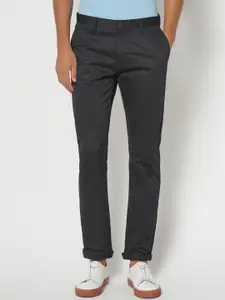 Blackberrys Men Slim Fit Mid-Rise Regular Trousers