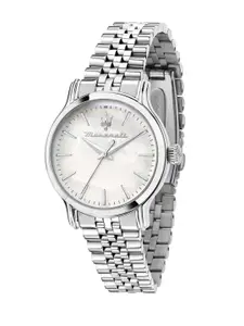 Maserati Women Multicoloured Dial & Silver Toned Stainless Steel Bracelet Style Straps Analogue Watch