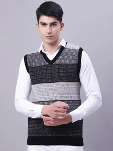 VENITIAN Colourblocked Acrylic Sweater Vest