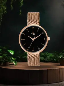 DressBerry Women Stainless Steel Bracelet Style Straps Analogue Watch DB-006-