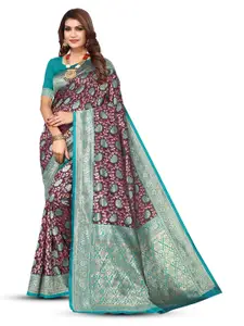 KALINI Woven Design Zari Kanjeevaram Saree