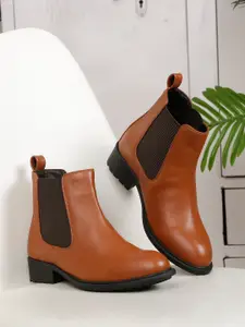 Bruno Manetti Women Mid-Top Chelsea Boots