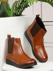 Bruno Manetti Women Mid-Top Chelsea Boots