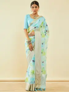 Soch Floral Zari Organza Saree