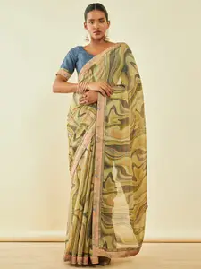 Soch Printed Beads And Stones Saree