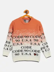 Duke Boys Typography Printed Acrylic Pullover Sweater