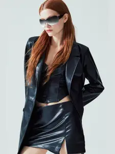 H&M Slit-Hem Mini Skirt