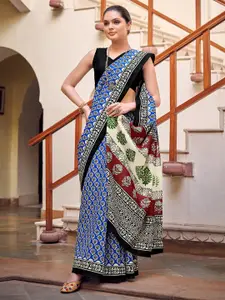KALINI Ethnic Motifs Printed Bagru Saree