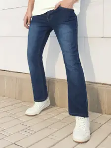 Urbano Fashion Men Bootcut Light Fade Clean Look Stretchable Jeans