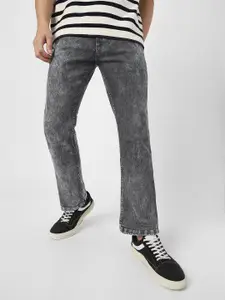 Urbano Fashion Men Bootcut Clean Look Heavy Fade Washed Stretchable Jeans