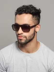 IDEE Men Square Sunglasses With UV Protected Lens IDS2951C2PSG