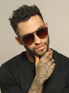 IDEE Men Square Sunglasses with UV Protected Lens IDS2937C1SG