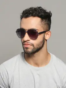 IDEE Men Aviator Sunglasses with UV Protected Lens IDS2936C1SG