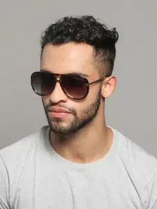 IDEE Men Aviator Sunglasses with UV Protected Lens IDS2938C2SG