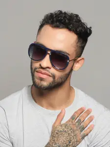 IDEE Men Square Sunglasses With UV Protected Lens IDS2937C4SG