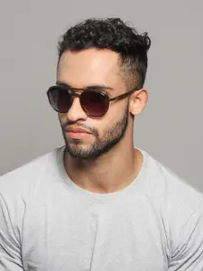 IDEE Men UV Protected Lens Round Sunglasses IDS2952C4SG