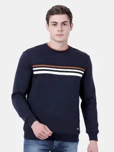t-base Striped Round Neck Pullover