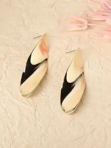 SOHI Gold-Plated Drop Earrings