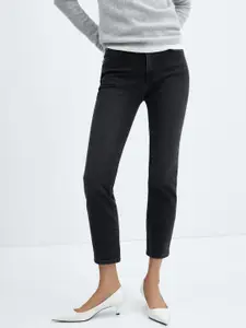 MANGO Women Slim Fit High-Rise Stretchable Jeans