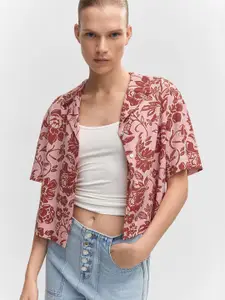 MANGO Floral Printed Casual Shirt
