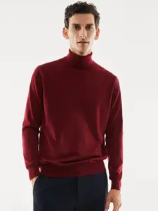 MANGO MAN Turtle Neck Woollen Pullover