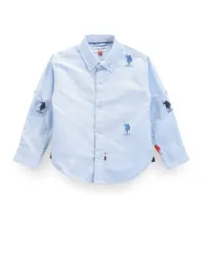 U.S. Polo Assn. Kids Boys Classic Opaque Pure Cotton Casual Shirt