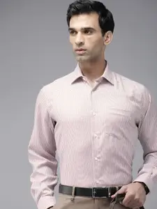 Van Heusen Men Micro Ditsy Self Design Pure Cotton Formal Shirt